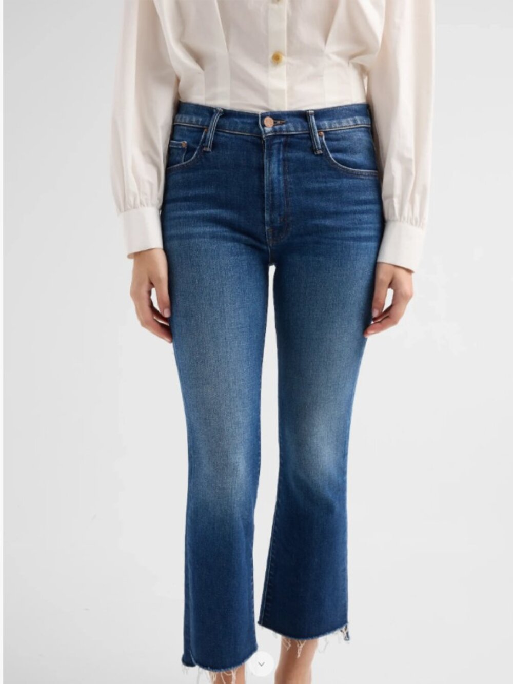 MOTHER Insider Crop Step Fray Jeans- Size 26